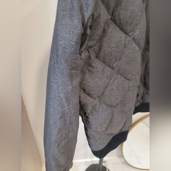 Eddie Bauer 1936 Skyliner Model Down Jacket Grey Quilted Size Large Womens - Picture 6 of 11